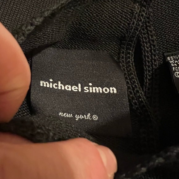 Michael Simon | Teacup Multicolor Knit Dress Sz L - Picture 4 of 7